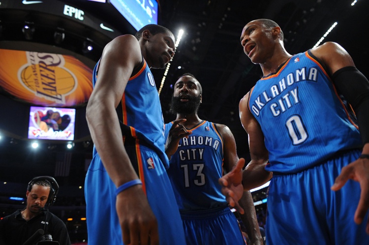雷霆三少得分全部進(jìn)入歷史前20！他們是NBA歷史最大的如果嗎？
